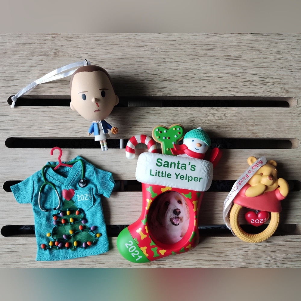 A set of Hallmark Keepsake Christmas Tree Ornaments - Picture 1 of 4